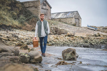 British Lambswool Nehru Gilet. Nehru Vest, Nehru Waistcoat, Nehru Jacket. Made in England.