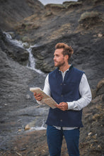 British Lambswool Nehru Gilet. Nehru Vest, Nehru Waistcoat, Nehru Jacket. Made in England.
