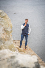 British Lambswool Nehru Gilet. Nehru Vest, Nehru Waistcoat, Nehru Jacket. Made in England.