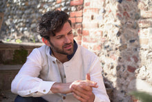 British Linen Nehru Gilet. Nehru Vest, Nehru Waistcoat, Nehru Jacket. Made in England.