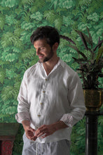 Skye Linen Shirt • White Coral