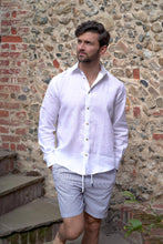 Skye Linen Shirt • White Coral