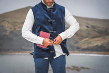 British Velvet Nehru Gilet. Nehru Vest, Nehru Waistcoat, Nehru Jacket. Made in England.