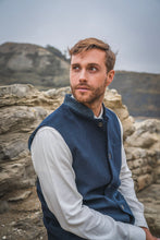 British Lambswool Nehru Gilet. Nehru Vest, Nehru Waistcoat, Nehru Jacket. Made in England.