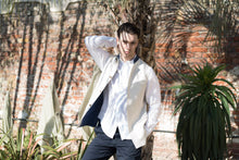 Marmaduke Nehru Gilet Waistcoat Nehru Vest crafted from linen, lined with our stunning hand drawn paisley prints, finished with coconut shell buttons. Nehru Waistcoast, Nehru jacket, Mandarin Collar. Made in England.