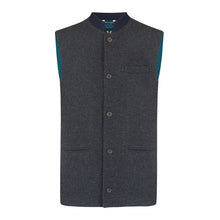 British Lambswool Nehru Gilet. Nehru Vest, Nehru Waistcoat, Nehru Jacket. Made in England.