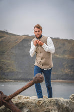 British Lambswool Nehru Gilet. Nehru Vest, Nehru Waistcoat, Nehru Jacket. Made in England.