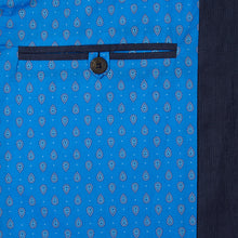 Marmaduke Nehru Gilet Nehru Waistcoat Nehru Vest crafted from linen, lined with our stunning hand drawn paisley prints, finished with coconut shell buttons. Nehru Waistcoast, Nehru jacket, Mandarin Collar. Made in England.