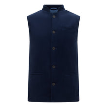 Nocturne • The Navy Corduroy Nehru Gilet