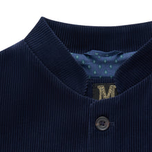 Nocturne • The Navy Corduroy Nehru Gilet