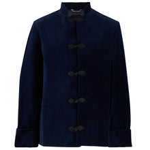 Keats • The Navy Velvet Jacket with Nehru Collar