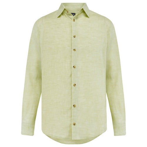 Ashchurch Linen Shirt • Frosted Lime