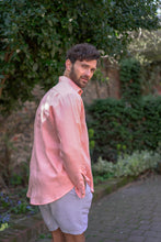 Skye Linen Shirt • Coral