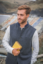 British Lambswool Nehru Gilet. Nehru Vest, Nehru Waistcoat, Nehru Jacket. Made in England.