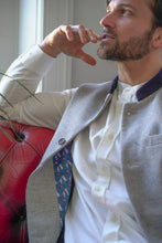 British Lambswool Nehru Gilet. Nehru Vest, Nehru Waistcoat, Nehru Jacket. Made in England.