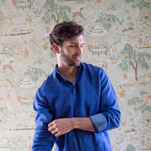 Skye Linen Shirt • Cobalt Blue
