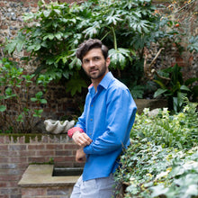 Skye Linen Shirt • Cornflower Blue