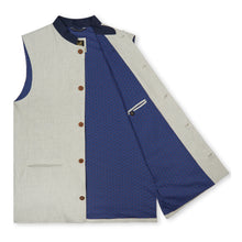Marmaduke Nehru Gilet Waistcoat Nehru Vest crafted from linen, lined with our stunning hand drawn paisley prints, finished with coconut shell buttons. Nehru Waistcoast, Nehru jacket, Mandarin Collar. Made in England.