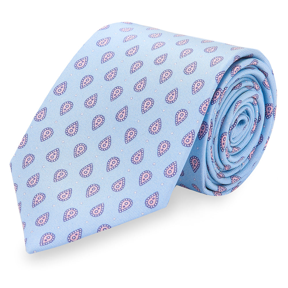 Tie - Light blue silk tie