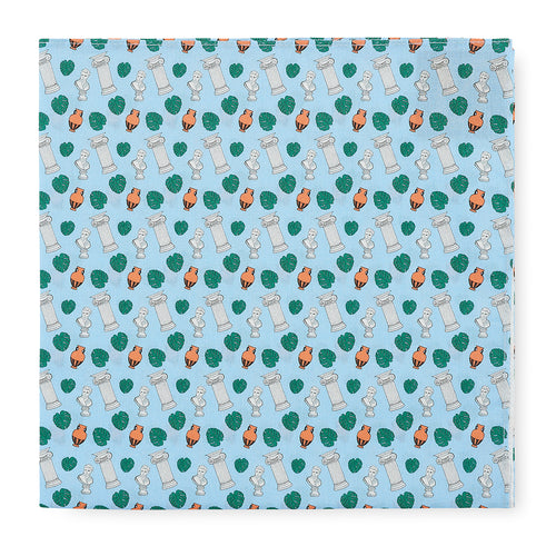 Pocket Square and Mens Handkerchief Made in England from our Hand Drawn prints. Monogrammed initials, personalise, monogram. Gifts for men, Mens gifts, Menswear, Mens Accessories for Christmas gifts, Ascot, Black tie, Fathers Day Gifts. British Textile Designer. 