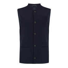 British Lambswool Nehru Gilet. Nehru Vest, Nehru Waistcoat, Nehru Jacket. Made in England.