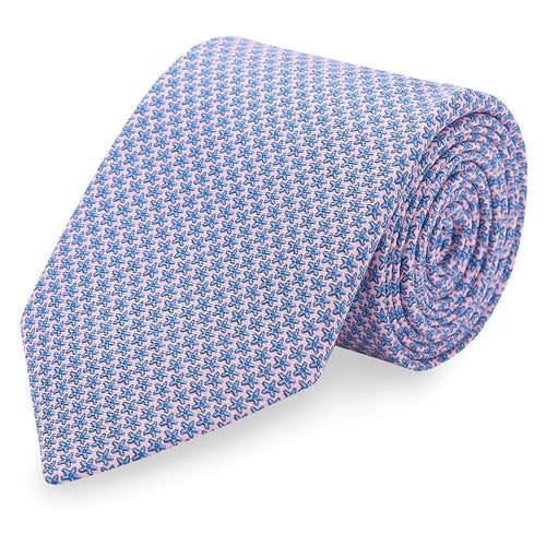 Silk Tie, Printed Silk Tie, Wedding Ties, Neckwear, Made in England, Marmaduke London.