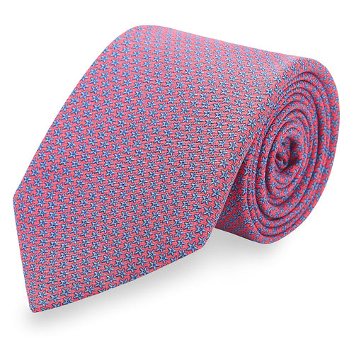 Silk Tie, Printed Silk Tie, Wedding Ties, Neckwear, Made in England, Marmaduke London.